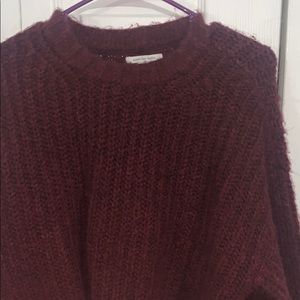 Burgendy American eagle sweater